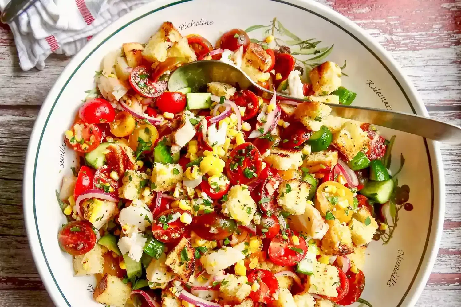 Ensalada de Langosta y Maíz a la Parrilla