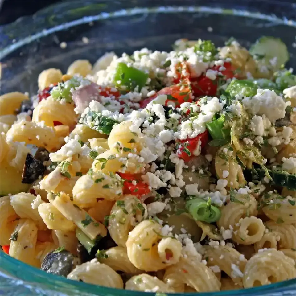 Ensalada griega de pasta