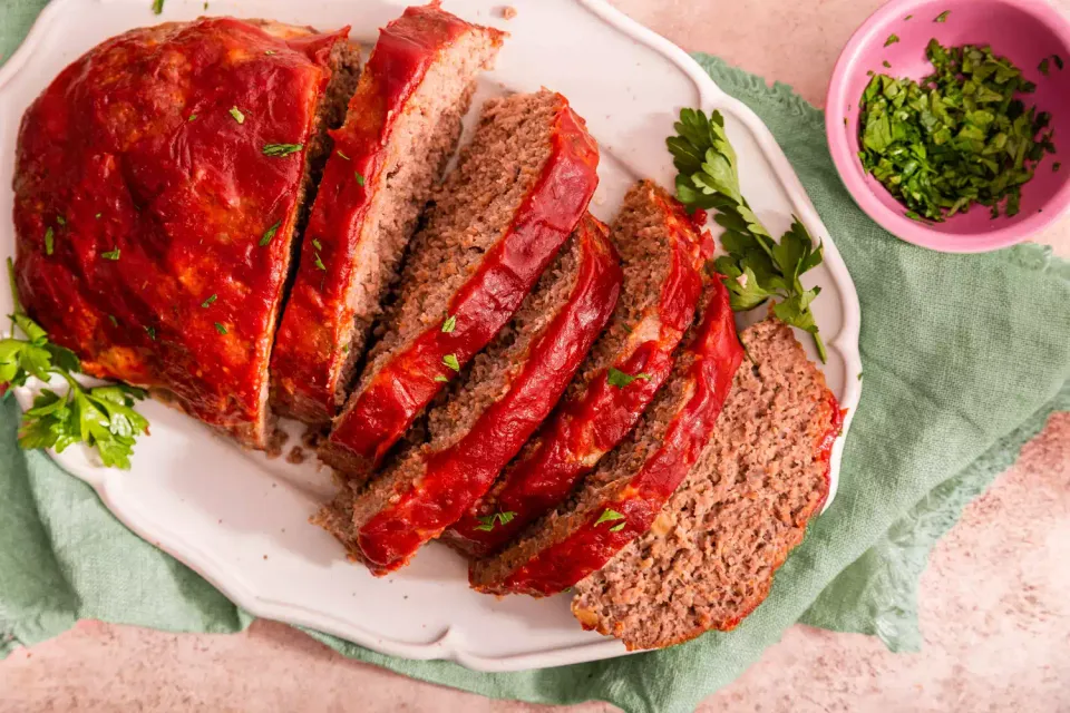 Receta fácil de Carne Molida con Cobertura de Ketchup