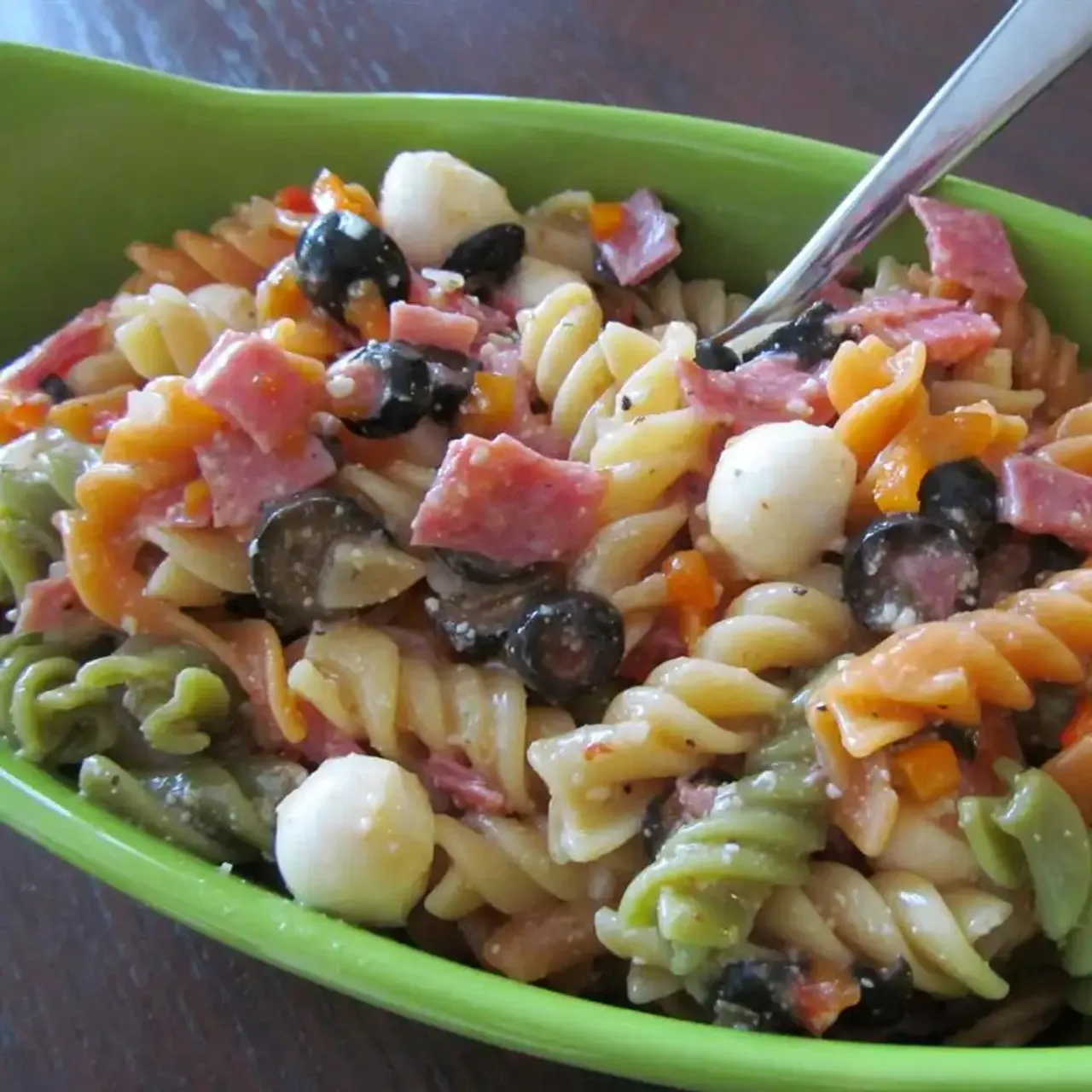 Ensalada rápida de pasta italiana